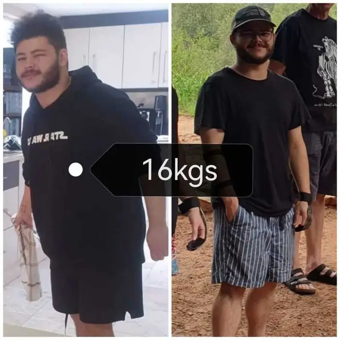 Kyle before and after